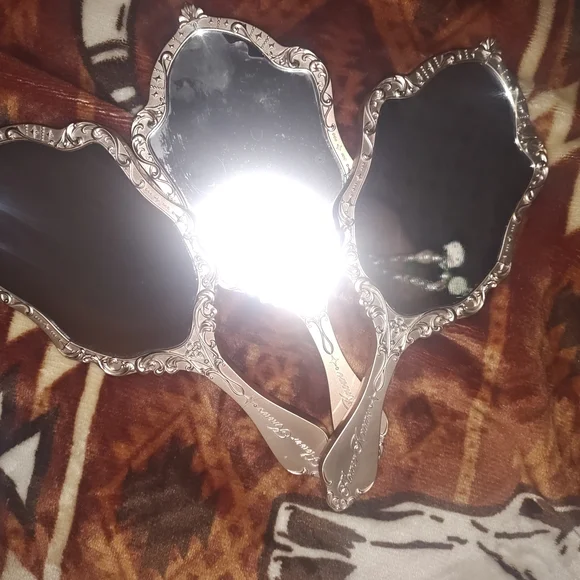 Flower Knows Vintage Hand Mirror Set - Black, Pink, Silver - Picture 3 of 3